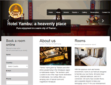 Tablet Screenshot of hotelyambu.com